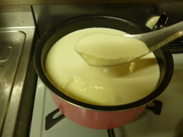 豆乳ヨーグルト完成